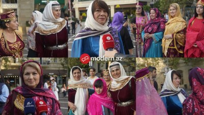 Bakının küçələrində kəlağayı zərifliyi – FOTOREPORTAJ