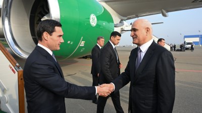 Türkmənistan Prezidenti Azərbaycana gəlib