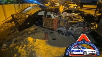 Bakıda 2 nəfərin öldüyü qəzanın – ANBAAN VİDEOSU