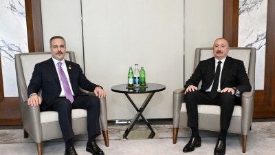 İlham Əliyev Hakan Fidanı qəbul edib