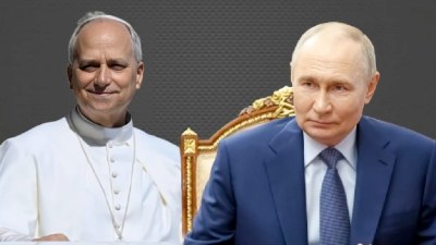 Putin Papa ilə danışdı
