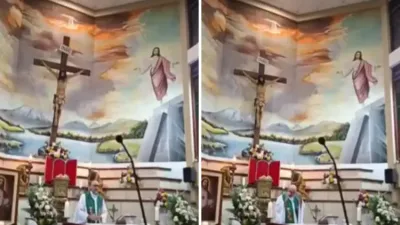 Kilsədə başına xaç düşən keşiş öldü