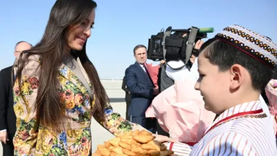 Leyla Əliyeva Türkmənistan səfərindən paylaşım etdi