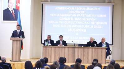 Neftçalada YAP-ın VIII Qurultayından irəli gələn vəzifələrə dair müşavirə keçirilib - FOTO 