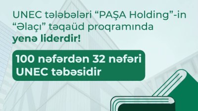 UNEC tələbələri &ldquo;Əlaçı&rdquo; təqaüd proqramında liderdir