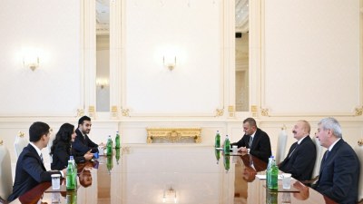 İlham Əliyev Şeyxa Əl Nuveysini qəbul etdi - FOTOLAR