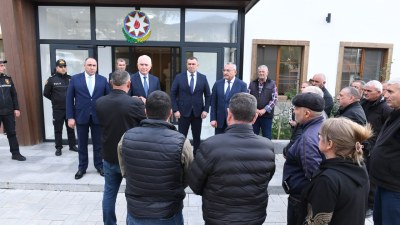 Keçmiş köçkünlər Laçında qəbul edildi - FOTOLAR