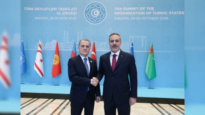 Ceyhun Bayramov Ankarada Hakan Fidanla görüşüb