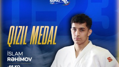 Cüdoçumuz Avropa çempionatında qızıl medal qazanıb