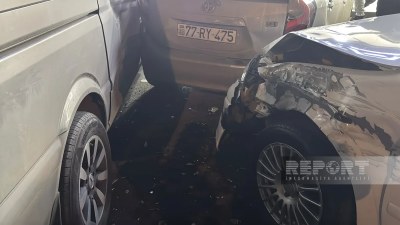 Sumqayıtda beş avtomobil toqquşdu