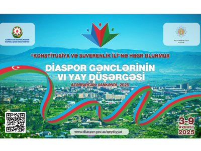 Xankəndi şəhərində Diaspor Gənclərinin VI Yay Düşərgəsi başlayır