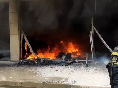 Sumqayıtda binada yanğın - Xəsarət alan var