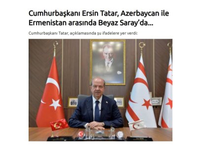 Ersin Tatar İlham Əliyevi təbrik etdi