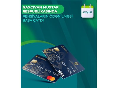 Bu bölgədə avqustun pensiyaları verildi