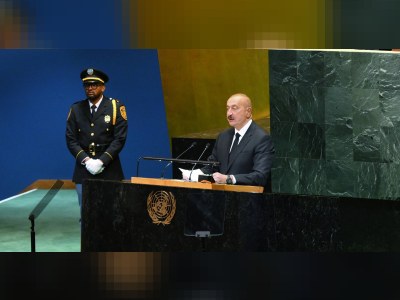 Ильхам Алиев сделал публикацию в связи с участием в 80-й сессии Генассамблеи ООН