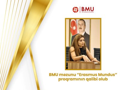 BMU məzunu nüfuzlu beynəlxalq proqramın qalibi oldu