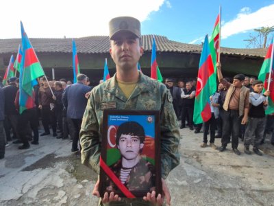 Şəhid Aydın Nuruyev Göyçayda dəfn edildi