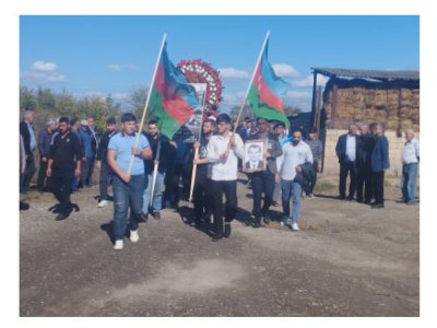İtkin şəhid Teymur Allahverdiyev Neftçalada dəfn edilib