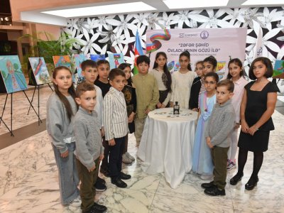 Şəhid övladlarının çəkdiyi rəsmlər əsasında poçt markaları təqdim olundu