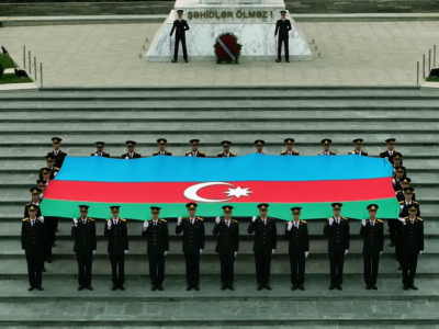 Kursantlarından “Zəfər təntənəsi” - VİDEO