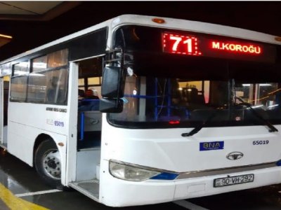 71 nömrəli marşrutun avtobusları YENİLƏNDİ