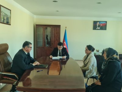 Novruzəli Aslanov İsmayıllıda vətəndaşları qəbul edib