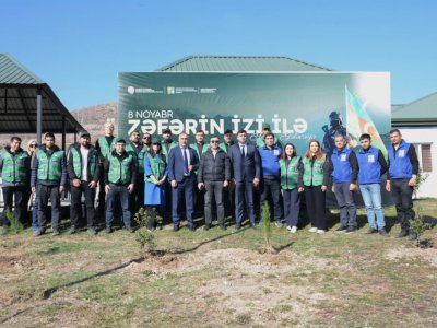 Kəlbəcərdə ağacəkmə aksiyası - FOTOLAR