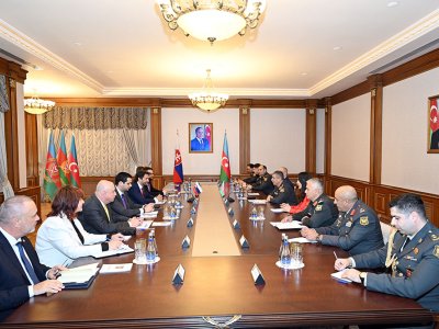 Zakir Həsənov slovakiyalı həmkarı ilə görüşdü - VİDEO