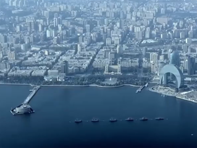 Bakının mənzərəsi "Akınçı"nın gözü ilə - VİDEO