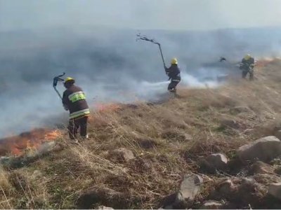 Gədəbəydə yanğın - hərbçilər də cəlb olundu