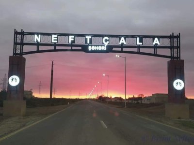 Neftçala bazarında yanğın