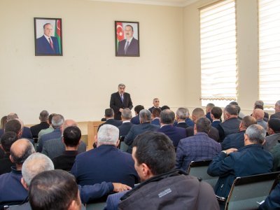 Salyan Sarvan kəndində səyyar qəbul keçirilib - FOTO