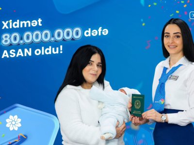 ASAN Xidmətə müraciətlərin sayı 100 milyona çatır