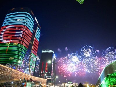 Daşkənd Azərbaycan bayrağına büründü