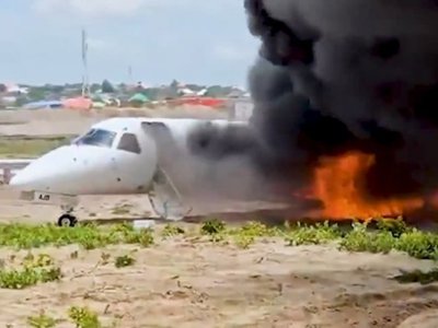 Naziri daşıyan təyyarə külə döndü