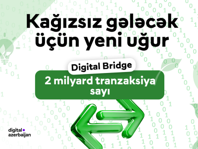 Dövlət qurumları arasında məlumat mübadiləsinin həcmi 2 milyardı keçib