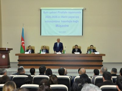 Bakının daha üç rayonunda qarlı havalara hazırlıqla bağlı müşavirələr keçirildi