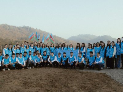 Prezidentin ailəsi Lənkəranda ekoloji aksiyalarda iştirak ediblər - FOTOLAR