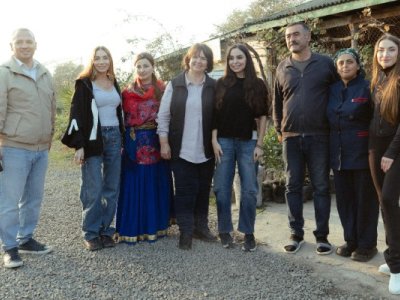 Leyla, Arzu və Alena Əliyevalar fermer təsərrüfatı ilə tanış oldular - FOTOLAR