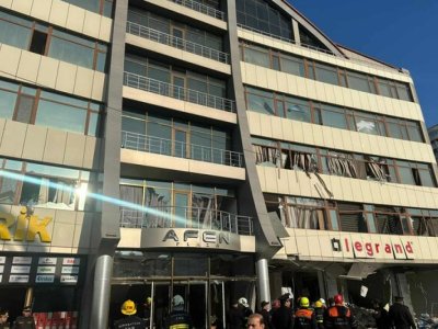 Partlayış olan binadan YENİ GÖRÜNTÜLƏR