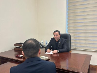 Mahir Süleymanlı Milli Məclisdə vətəndaşlarla görüşdü - FOTO