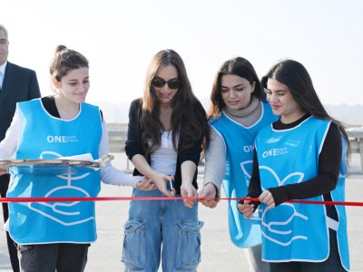 Leyla Əliyeva Qaradağda yeni parkın açılışında - FOTOLAR