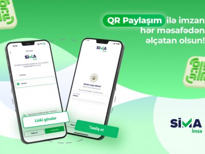 “SİMA İmza”nın yeni QR paylaşım funksiyası istifadəyə verildi