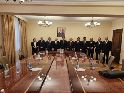 Türkiyə nümayəndələri Hikmət Hacıyevlə görüşdü