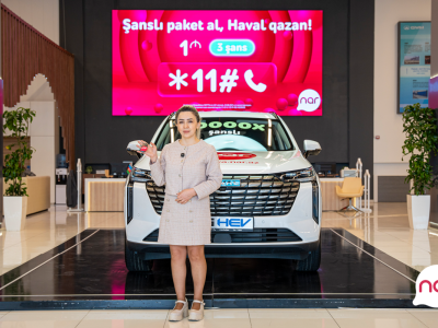 “Nar” daha bir abunəçisini “Haval H6 Ultra” avtomobili ilə sevindirdi