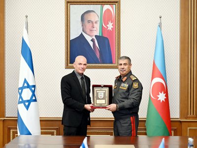Zakir Həsənov İsrail nümayəndə heyətini qəbul edib
