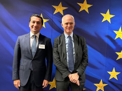 Hikmət Hacıyev Brüsseldə görüşlər keçirdi - FOTOLAR