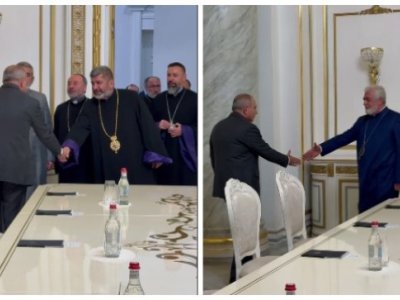 Paşinyan keşişlərlə görüşdü