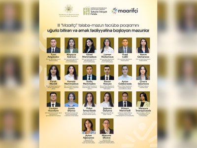 “Maarifçi”lər əmək fəaliyyətinə başladılar