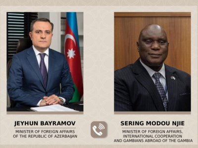 Ceyhun Bayramov həmkarı ilə danışıqlar apardı